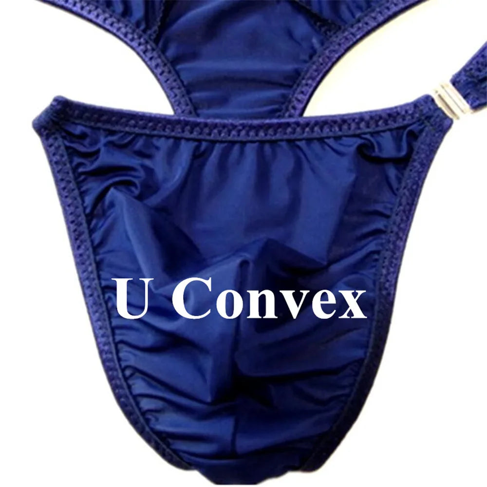 5Pcs/Set Men Sexy G-string Transparent Buckle Low Waist Thong Nylon High Quality Underwear U Pouch Cozy Underpants Fast Shipping