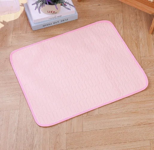 Pet Summer Cooling Mat, Ice Silk Sleeping Pad for Dogs & Cats, Breathable Latex Mattress, Anti-Slip Pet Bed for All Seasons