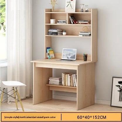 Desk Home Modern Simple Bookshelf Integrated Student Bedroom Learning To Write With Drawing Desk Office Computer Desk