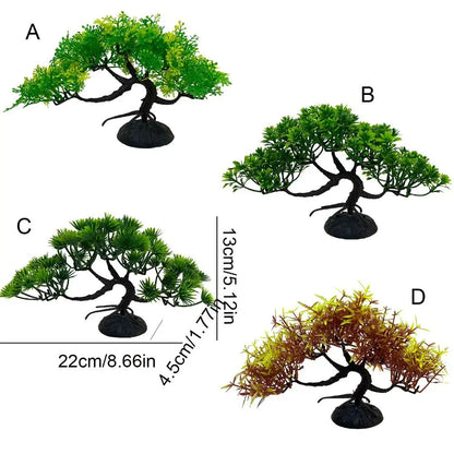 Plastic Artificial Pine Tree Underwater Plant Water Grass Simulated Plant Fish Tank Landscaping