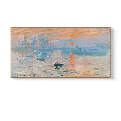 Impressionist Monet Van Gogh Famous Paintings Bedroom Wall Decor Mural Hotel Landscape Canvas Posters and Prints Room Picture