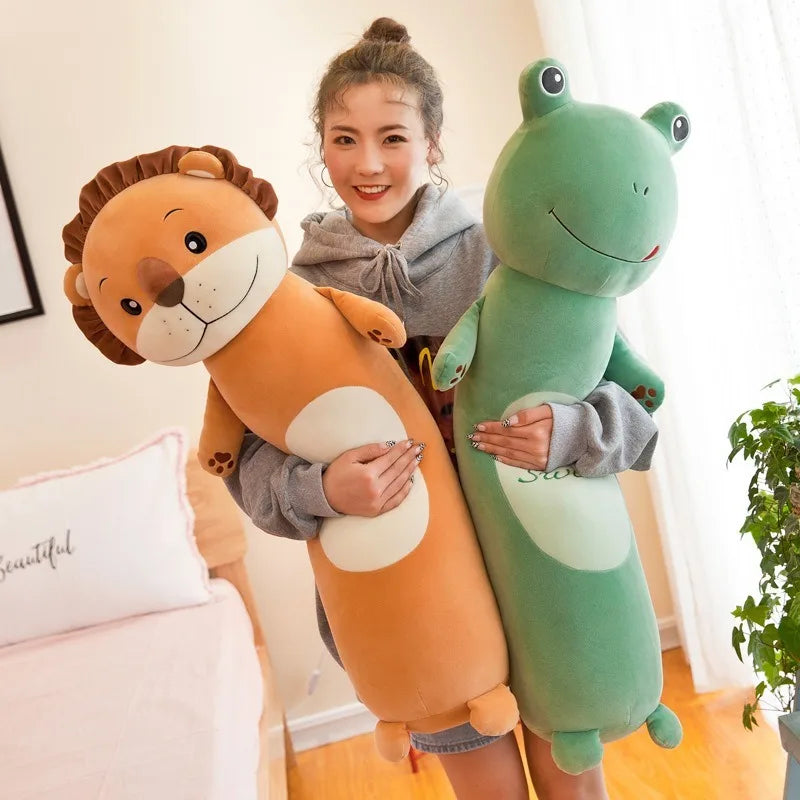 2025 New Pillows for Bedroom Soft and Comfortable Soft Long Sleeping Pillow Delicate and Smooth Cute Animal Cylindrical Pillow