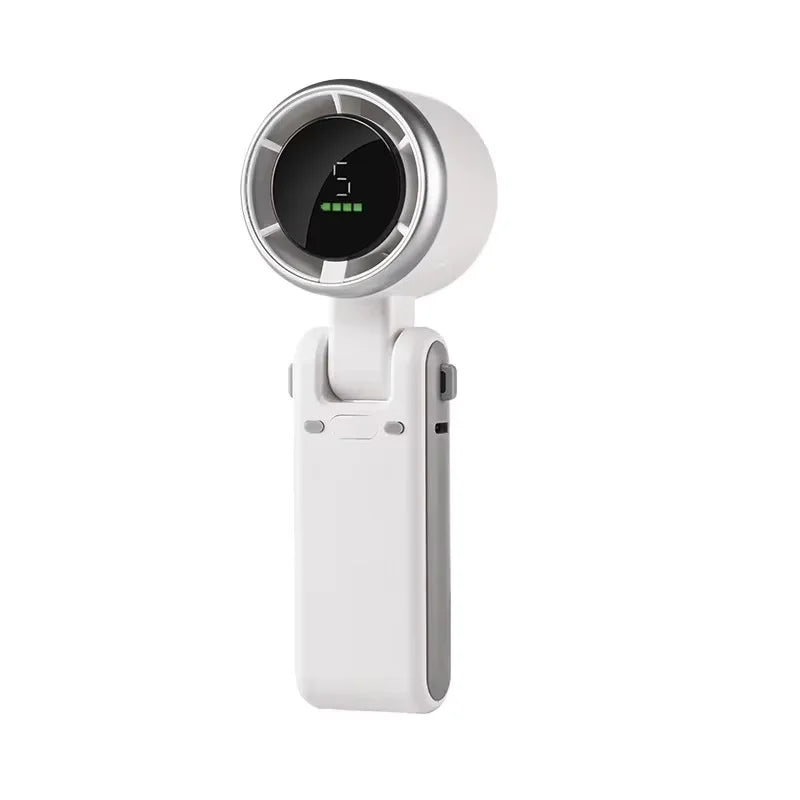 Portable Mini Handheld Fan Multi-functional Foldable Fan USB Rechargeable Mini Turbine Fan Mini Table Fan