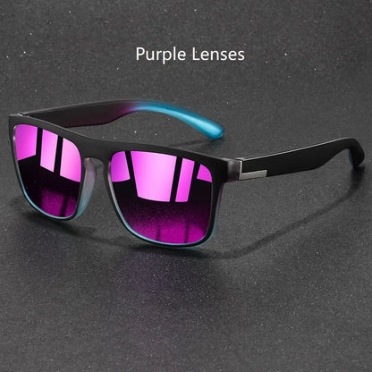 Fashion Vintage Square Sunglasses Men Women Fishing Driving Man Luxury Brand Designer Sun Glasses Anti-Glare Retro Eyewear