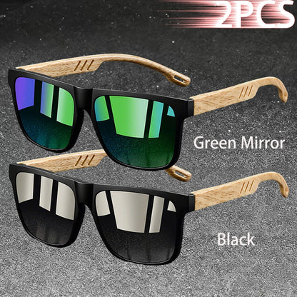 Fashion Vintage Square Square Frame Sunglasses Men Women Fishing Driving Man Luxury Brand Designer Sun Glasses  Eyewear