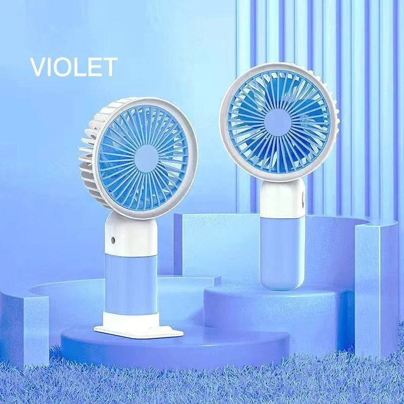 Portable Handheld Small Fan ABS Lightweight Cute Appearance USB Rechargeable Mini Fan for On Go Cooling Portable Pocket Fan
