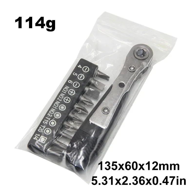 Screwdriver for Narrow Small Space Gap L-shaped Mini 36-tooth Ratchet Two-way Screwdriver Turning Right Angle