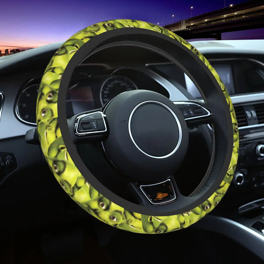 Steering Wheel Cover Shreks Meme Collage Universal Braid On The Steering Wheel Cover Car-styling Elastische Automobile Accessory