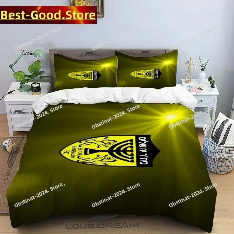 Beitar Jerusalem Fc All Season Twin Bedding Set 3 Piece Comforter Set Bed Duvet Cover Double King Comforter Cover Home Textile