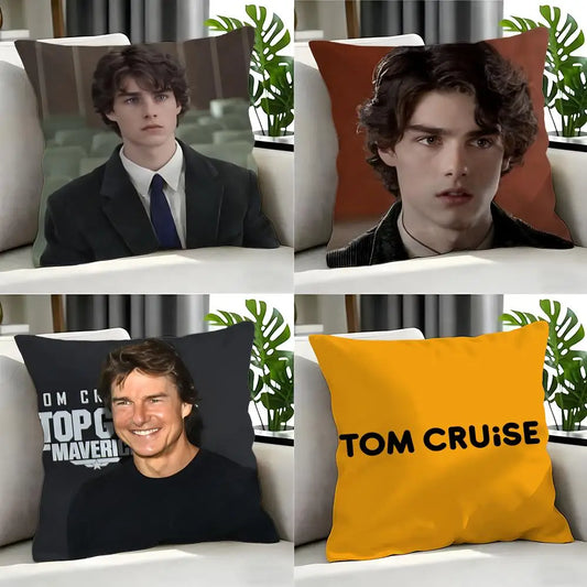 movie - Tom Cruise Cushion Cover Cushion Cover Set 4Pcs 50x50 45x45 40x40 Pillowcase Decorative Sofa Home Decor