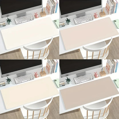 1pc Large Faux Leather Mouse Pad, Non-Slip Waterproof Desk Pad for Office, Desk, Mouse Pads for DeskEasy To Clean, Mouse Pads