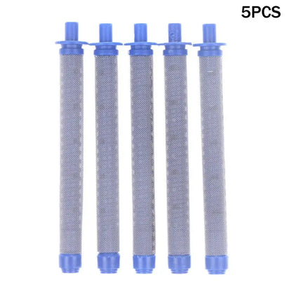 Spray Gun Accessories - 5/10 PCS 60 Mesh Filters: Blue, Airless, High Pressure Rating.