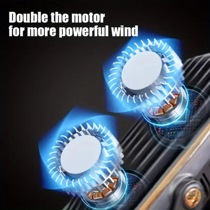 Portable USB Fan | 5 Speeds, 720° Swivel, Quiet Cool Breeze, Air Circulation, Indoor/Outdoor Use, Ideal For Home, Office, Travel