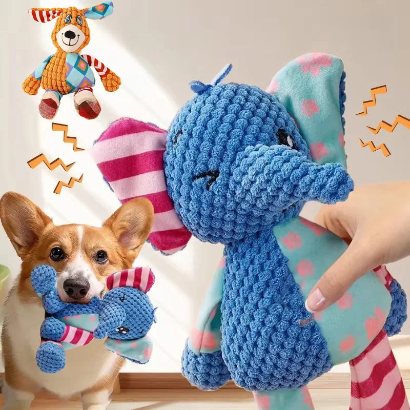 1/2 Pcs Pet Toys Dog Toys Plush Sound Toys Plush Biting and Grinding Resistant Cat Toys Pet Supplies Dog Toys