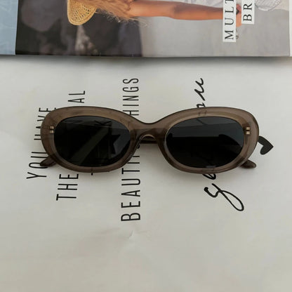GAMBLE MONSHER Driving Sunglasses Women's UV Protection Large Small Faces Sunscreen Fashionable round Frame Glasses