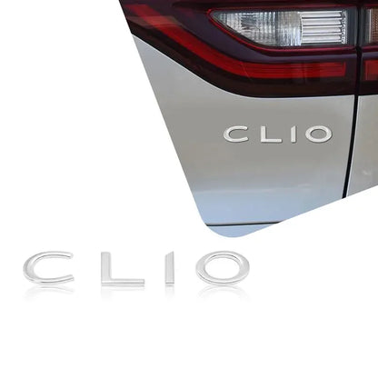 3D Metal Car Styling Letter Emblem Rear Trunk Badge Body Sticker For CLIO Logo 2 3 4 Tailgate Nameplate Auto Accessories
