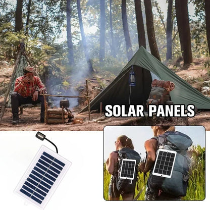 1/2PCS Portable Solar Charger Portable Solar Charger-USB Output for Outdoor Use -for Travel and Camping,Flashlight,Fan Charging