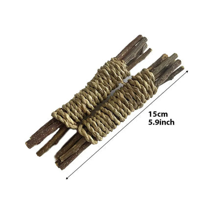 Pet Parrot Chewing Teething Toys Hamster Rabbit Hand-woven Straw Rope Carrot Corn Rattan Ball Toys Bird Cage Hanging Accessories