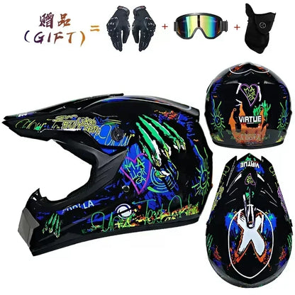 Motorcycle Helmet Full Face Racing Off Road Cross Motorcross Capacete Motocross Cascos Para Motos Mountain Downhill Bicycle DOT