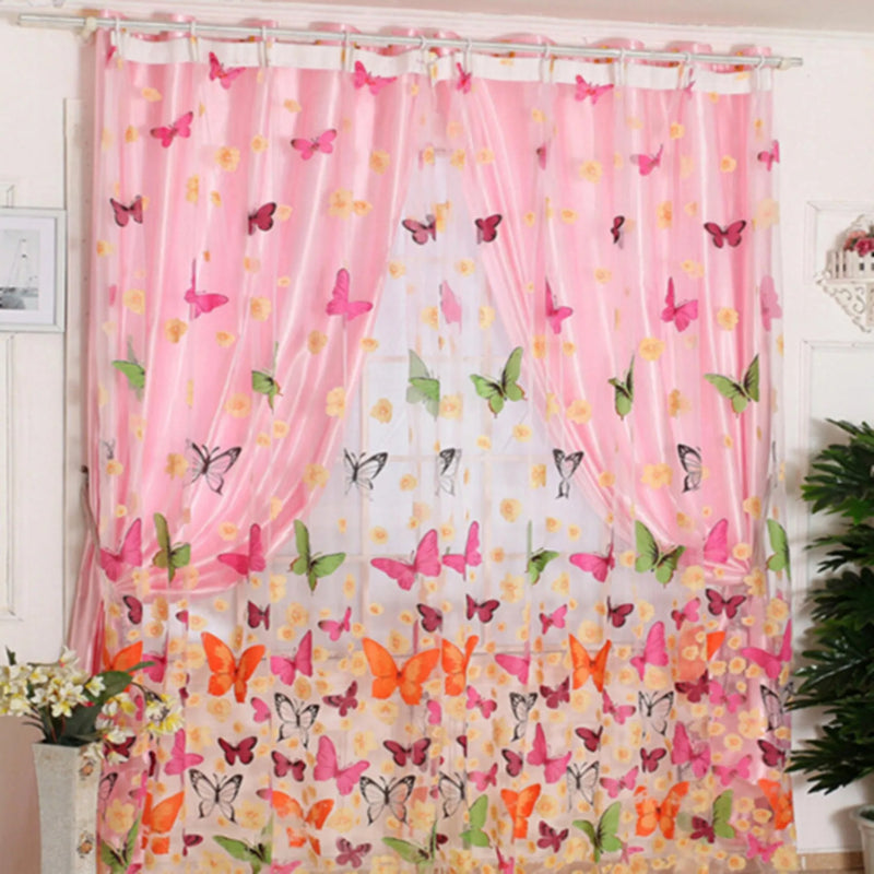 Tulle Curtains Modern Simplicity Living Room Sheer Window Curtains Children's Bedroom Kitchen Soft Comfortable Fabric