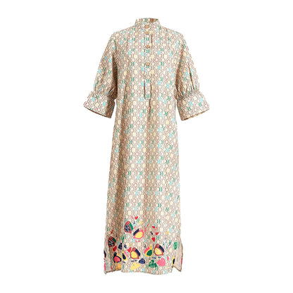 New Women Dress O Neck Casual Straight Tube Dress Side Split Fashion Retro Loose Shirt Dresses Female Shirt Dress