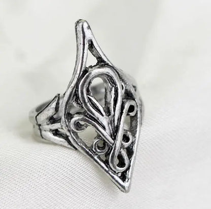 Lord Ring of Barahir Aragorn Gondor Green Crystal Rings for Women Men Jewelry