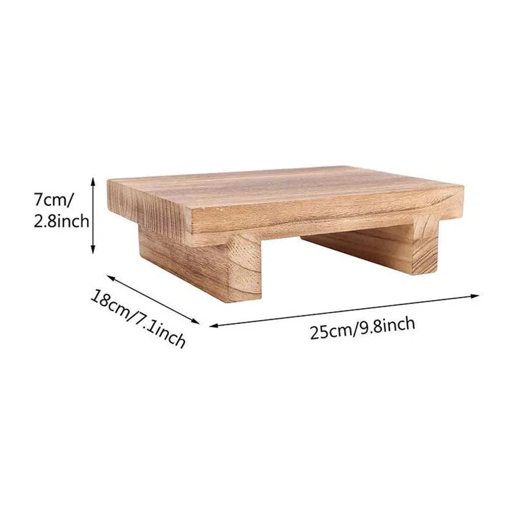 Sturdy Wooden Step Stool Design for Bedroom Living Room Entryway Safety Support Household Utility Stepping Stool Bench