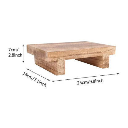 Sturdy Wooden Step Stool Design for Bedroom Living Room Entryway Safety Support Household Utility Stepping Stool Bench