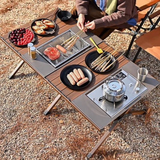 Dining Frame Outdoor Table Patio Modern Portable Backyard Outdoor Table Bistro Lounge Zestawy Mebli Ogrodowych Garden Furniture