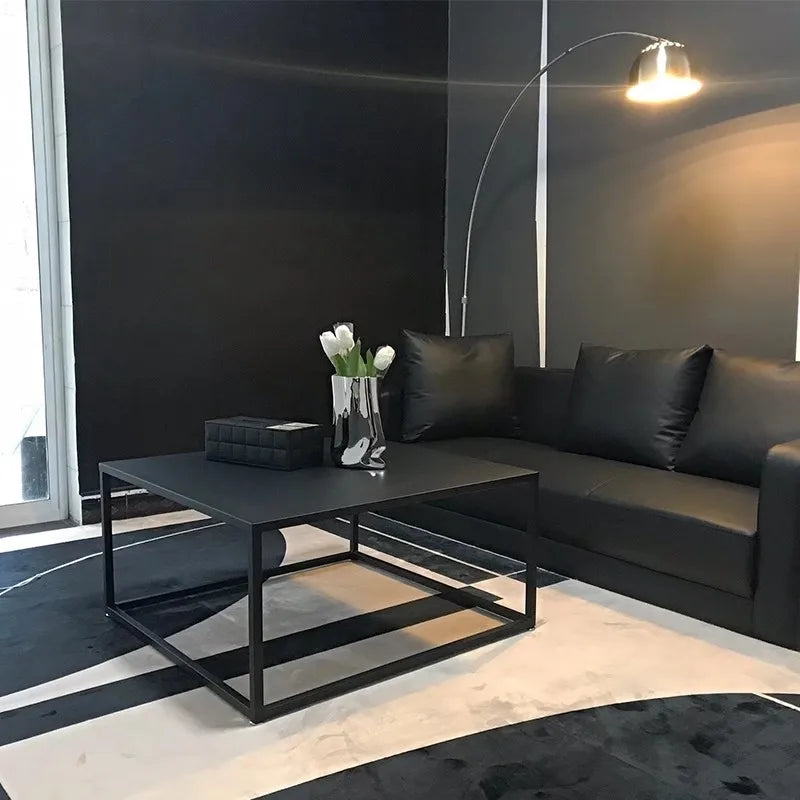 Creative Furniture Metal Small Coffee Table ,Small Apartment Living Room Personality  Modern Minimalist Iron Table