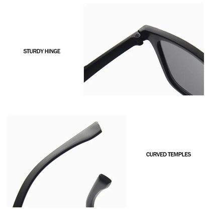 New Large Retro Square Frame Sunglasses Fashion Sun Glasses Men Driving Fishing And Riding Eyewear UV400