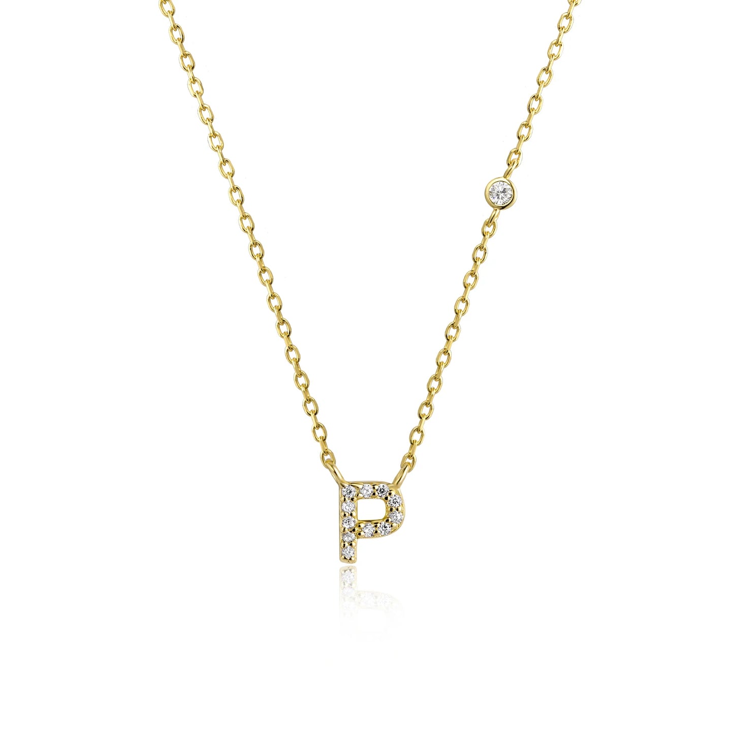 VEWANT New 925 Sterling Silver Monogram Initial Letter A M Pendant Long Chain Necklace Crystal Fine Jewelry Luxury Fine Jewelry