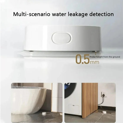 Xiaomi Water Leak Sensor 2 Bluetooth 5.2 Water Immersion Detector Soaking Sound and Light Alarm Remote Control with Mi Home APP