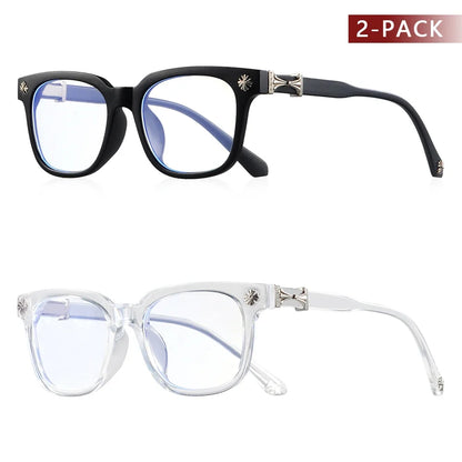 Classic 1Pcs Square Anti Blue Light Glasses For Men And Women Black & Transparent Frame Unisex Computer Wearing Women Glasses