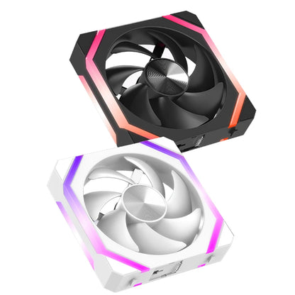 JUMPEAK CS120 ARGB Cooling Fan 360mm 240mm Modular Stackable Splicing PWM Silent 120mm RGB Fans For Gaming PC Case Water Cooler