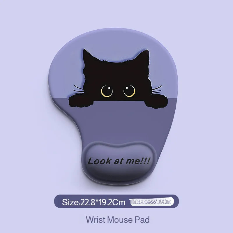 Desk Dirty Mouse Pad Silicone Cartoon Animal Wrist Mouse Pad Customized Mouse Pad Wrist Support