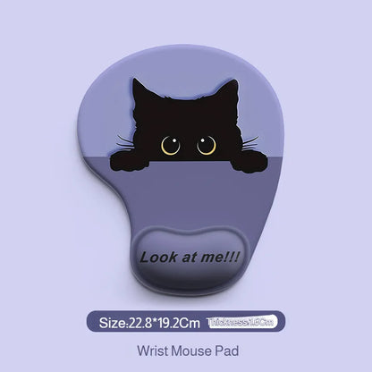 Desk Dirty Mouse Pad Silicone Cartoon Animal Wrist Mouse Pad Customized Mouse Pad Wrist Support