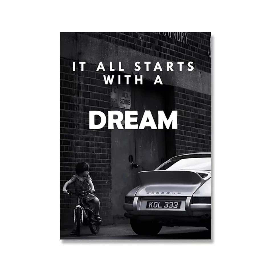 Canvas Painting Nordic Luxury Shop Race Car Paris Champs Elysees Art Posters And Prints Wall Pictures For Living Room Decor