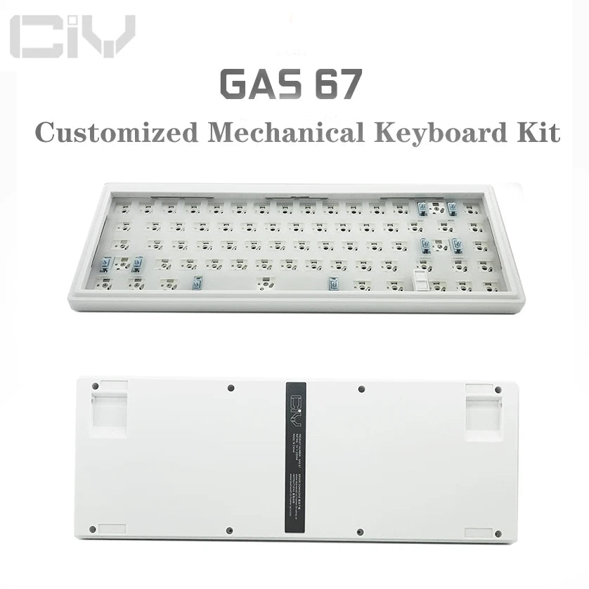 GAS67 Wired Mechanical Keyboard Kit Customized  Gaming Keyboard Rgb Gasket Structure Hot Swap Gaming Keyboard Kit