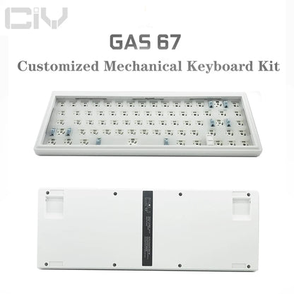GAS67 Wired Mechanical Keyboard Kit Customized  Gaming Keyboard Rgb Gasket Structure Hot Swap Gaming Keyboard Kit