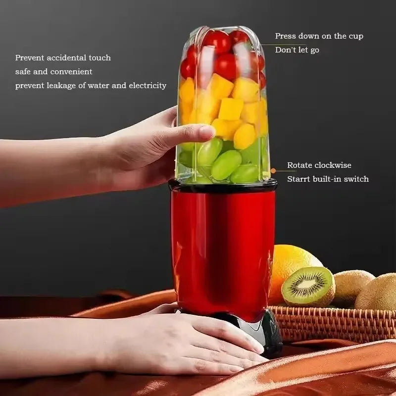 Blender Kitchen Chopper Portable Stationary Blender For Smoothies Mixer Machine Electric Juicer Food Processor Multifunctional
