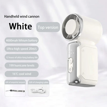 Mini Portable Handheld Fan | USB-Rechargeable | Pocket-Sized, Compact, and Quiet Fan | Ideal for Outdoor Activities, Dorm Rooms,