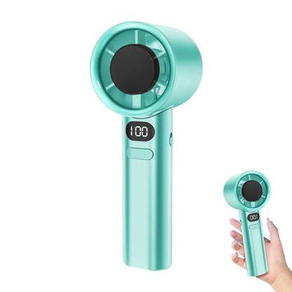Portable Hand Fan 120 Wind Speeds Mini Bladeless Handheld Fan USB Rechargeable Personal Highspeed Fans Electric Eyelash Fan