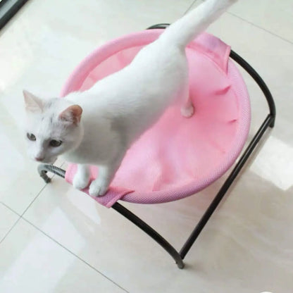 Cat Dog Bed Pet Hammock Bed Free-Standing Cat Sleeping Cat Bed Pet Supplies Whole Wash Detachable Easy Assembly Indoors Outdoors