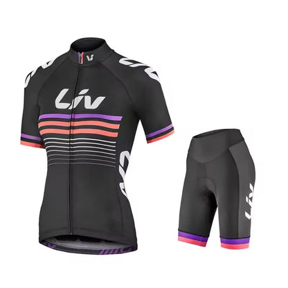 Liv New Women Cycling Shorts Set 2025 Cycling Jersey Bike Clothing Suit Liv Team Version Racing Suit Roupa Ciclismo Feminine