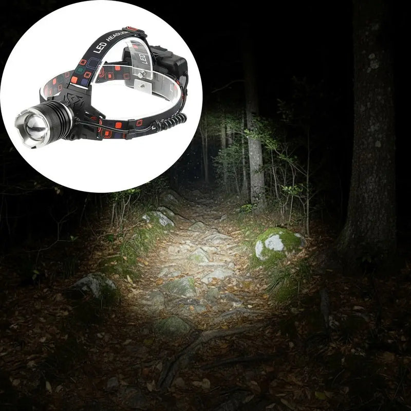 3 Lighting Modes USB Rechargeable Headlamp High Power LED High Lumens Super Bright Head Lamp Waterproof Design T6 LED