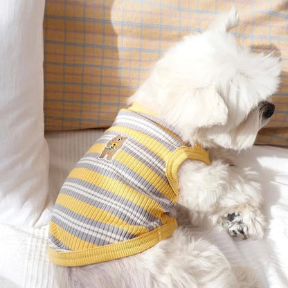 Fashion Dog Vest Summer Pet Dog Clothes for Small Dogs Cute Puppy Thin Shirt Bear Print Cat Vest Pet Clothing Chihuahua Clothes