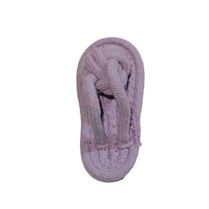 Funny Pet Dog Toys Slippers Cotton Rope Shoes Interactive Chewing Puppy Dog Teeth Cleaning Outdoor Training Cat Relieve Anxiety