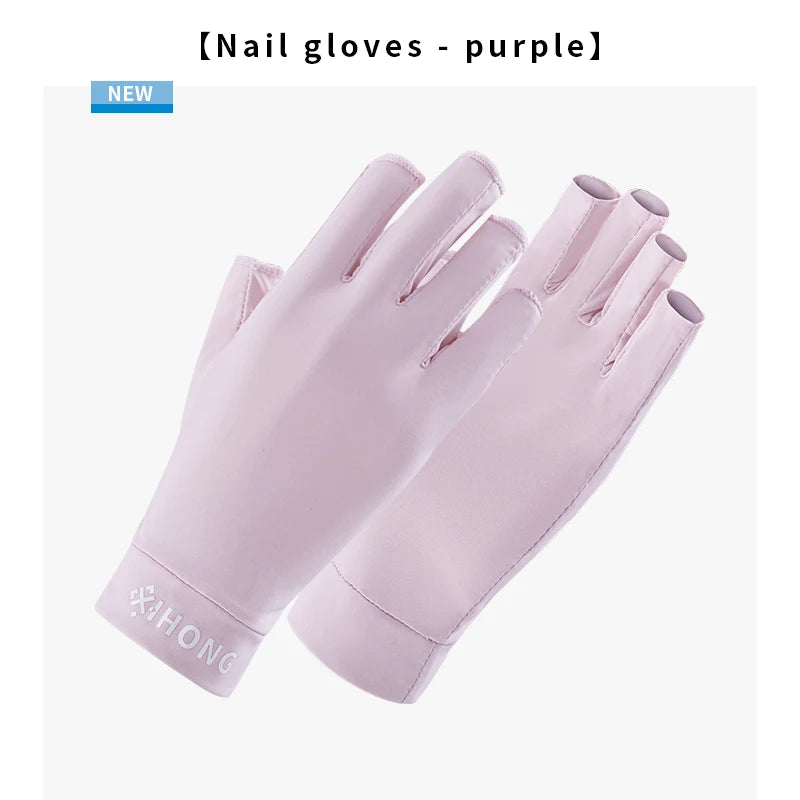 UV Gloves Are Used For Nail Art. These Are Professional UPF50+ UV Protective Gloves, Suitable For Nail Art. Five-Finger Gloves