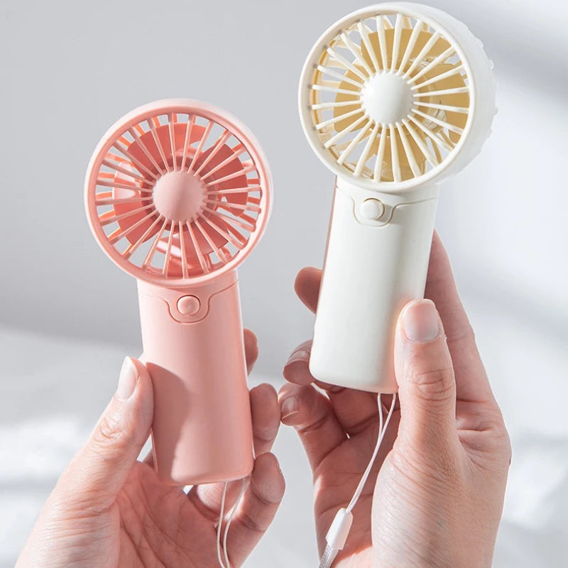 Portable Fan Convenient Mini Pocket Fan for Summer Outdoor Travel Home Offic Handheld Fan Lightweight AAA Battery Air Coolers